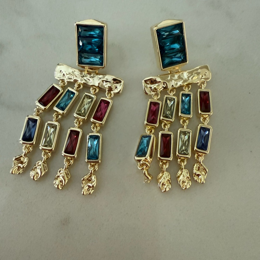 Kendra Scott Jack statement earrings in multi-color